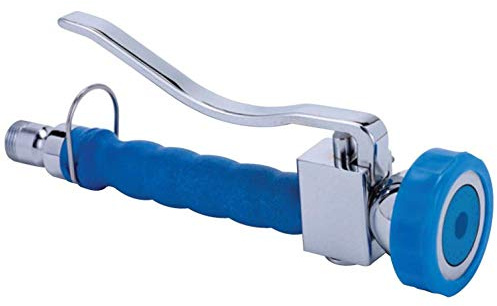 BE-GASTRO® | Profi Gastro Handbrause Ersatzbrause Geschirrbrause blau | Gastro Wasserhahn, Gastrobrause, Pendelbrause, 1/2 Zoll Standard AG, Hochdruckbrause, Spülbrause, Gastronomie, Brausekopf
