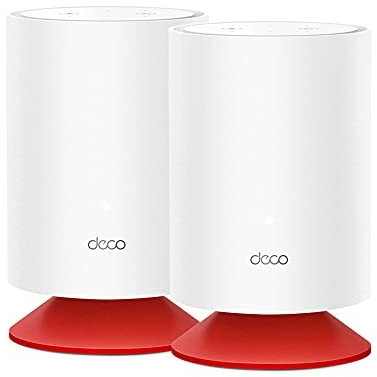 TP-Link Deco Voice X20 2 pack Wifi 6 Booster, AX1800 Whole Home Mesh Wi-Fi Router, Dual-Band internet booster, Gigabit Ports, Extended Coverage up to 4000 ft2, HomeShield, Works with Alexa