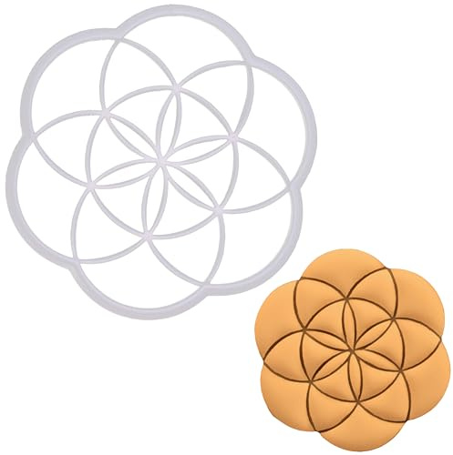 BAKERLOGY Samen des Lebens Ausstechform - Detailliertes Keksausstecher-Design zum Backen und Basteln, ideal für Fondant, Teig, Ton