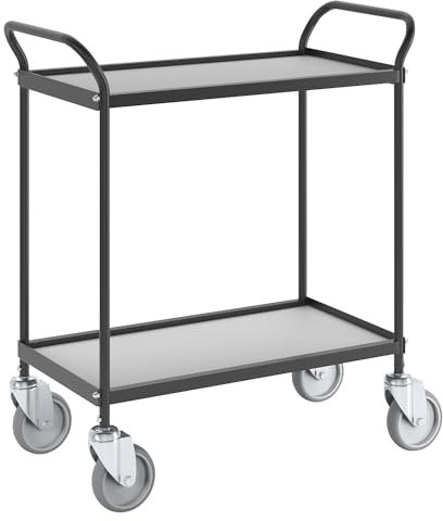 kaiserkraft | Servierwagen | LxBxH 780 x 380 x 880 mm | 2 Etagen