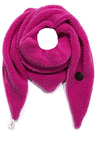 FASHION YOU WANT Damen KuschelSchal, Teddyfell Baumwolle Dreieckstuch Frauen Winterschal Herbstschal Warm Dreieck Schal Halstuch Scarf