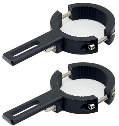 HQTS 2 pièces Support Phare Moto, Support de fixation de phare antibrouillard, Supports de fixation de lampe de fourche avant (38 mm à 60 mm)