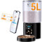 Frienhund 5L Automatic Cat Feeder with App Control: 5G WiFi Automatic Dog Feeder with Sealed Outlet, Auto Cat Food Dispenser with 10s Voice Record for Multiple Pet, Detachable for Thorough Cleaning