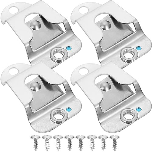 Alasum 4 Stück Mikrofonhalter Metall Mikrophonclip Mit Schrauben Universelle Handmikrofon Aufhängung Für Cb Funk Zubehör Stabile Montagehalterung Für Aufnahmegerät