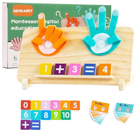 Spielzeug ab 3 Jahre, Montessori Spielzeug ab 3 4 5 6 Jahre,Holzspielzeug Zahlen Lernen Geschenke Vorschule Jungen Mädchen Kinderspielzeug Lernspiele ab 3-6 Jahre für Jungen Mädchen STEM Geburtstag