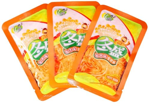 Champignons Enoki Frais Et Épicés, Lanières Épicées, Collations Délicieuses, Spécialités Chinoises, D'assaisonnement, Cornichons Pratiques, 30 G * 10, Saveur Barbecue, Pack Mixte De Saveurs Épicées
