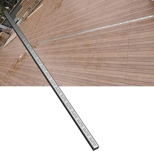 Heavy-Duty Stainless Steel Drainage Grate Kit - Trench System for Efficient Water Management in Outdoor Spaces, Patios, and Pool Areas