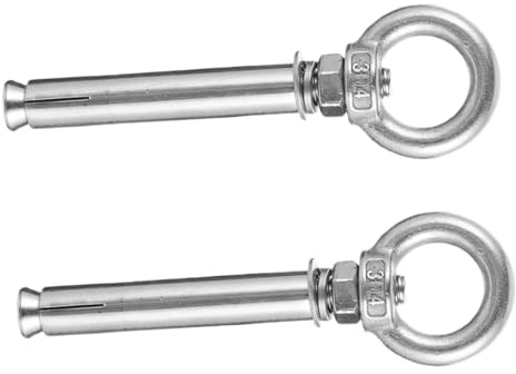 VALICLUD 2 pièces Boulons à Œil Inoxydable Ancrages Muraux pour Béton Fixation Expansion Crochet Fermé pour Organisation et Montage Sécurisé