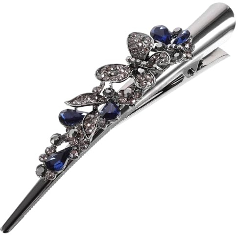 ABOOFAN Vintage Haarklammer für Damen und Mädchen mit Strassbesatz Große Metall Haarspange Elegante Haarnadel für Partys und Bankette Dekoratives Haarzubehör