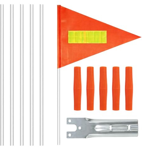 1 Sets Fahne Fahrradanhänger,Kinderfahrrad Sicherheitswimpel | Fahrradwimpel set,Verstellbare Sicherheitswimpel Wimpelstange, Fahrrad Wimpel Fahne Kinderfahrradfahne, Fahrrad Anhänger