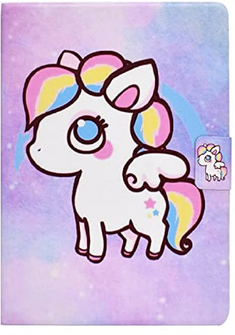 Custodia per iPad 9.7 2018/2017 custodia, iPad 6th/5th Generation Cuoio Premium Affari Sottile Cover Apple Pencil Portapenne auto Wake/Sleep iPad Air 2/iPad Air,Cavallo rosa