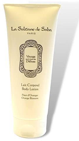 La Sultane de Saba - Lait Corporel - Fleur d'Oranger, 200 ml - Voyage sur la route des Délices