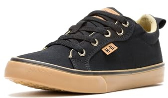 HARLEY-DAVIDSON FOOTWEAR Women's Torland Canvas Motorcycle Casual Sneaker, Black, 8 M US