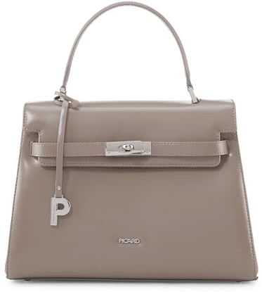 Picard Handtasche Damen Berlin | Henkeltasche aus Echtleder, gesichertem Drehverschluss & abnehmbarem Schultergurt | Umhängetasche | Elegant, modern, hochwertig | Schultertasche