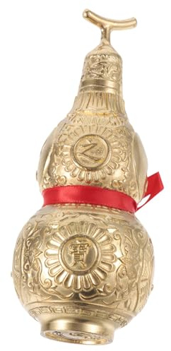 Garneck Copper Gourd Ornament Feng Shui Wu Lou Decorative Statue for Home Office Tabletop D Cor Prosperity and Wealth Symbol