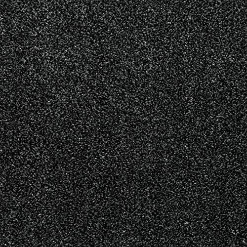 247Floors Budget Saxony Feltback Carpet Flecked 14mm Stain Resistant Bedroom Lounge (Charcoal - 4m x 4m)