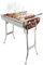 Oceano Barbecue a carbone in acciaio inox bracere richiudibile in metallo portatile bbq da esterno griglia per giardino pic-nic campeggio escursione gita (33x48x58m)
