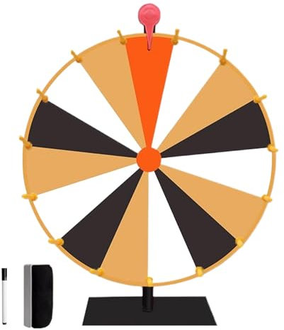 lyanny Spin-Preisrad, Preisrad-Spinner - Buntes löschbares Preisrad,Tisch-Roulette-Spinner des Glücks, Spin The with Erase, 10/15 Slots-Spiel-Spinner-Rad