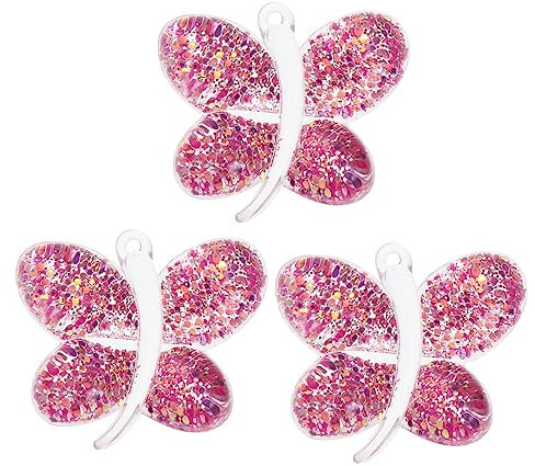 KONTONTY 3stücke Charms Anhänger Schlüsselanhänger Taschenornamente Glitzer Pailletten Diy Schmuck Machen Charms