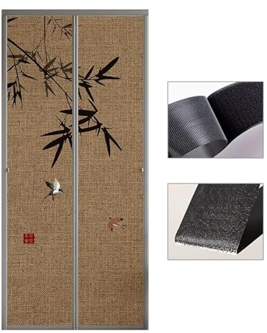 Magnet Fliegengitter Tür Balkontür Insektenschutz Ohne Bohren Fliegengittertüren Terrassentür Vorhang 90x200cm 100x200cm Für Die Balkontür Kellertür Und Terrassentür(80x210cm)