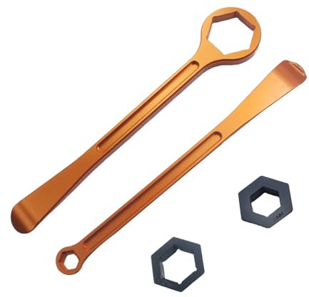 Adsspro Motorrad-Reifenwerkzeug-Set, Hebel, Sechskantschlüssel, Schraubenschlüssel, Reifenwechsel, 10 mm, 13 mm, 32 mm, 27 mm, 22 mm, 2,2 cm, 2,6 cm, 1,06 Zoll, 0,39 Zoll, 1,26 Zoll,