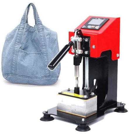 Pressa A Caldo Idraulica, Macchina Per Stampa A Caldo Portatile, Con Tavolo Cnc Intelligente, Regolabile Da 0 A 250 °C, Pressione Massima Di 1 T, Bassa Rumorosità,Red