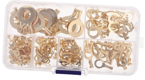 GARVALON Wire Wiring Connectors Wire Terminal Crimp Connectors Terminals Battery Ring