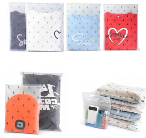 Sacchetti da Viaggio Impermeabili,30 PCS Sacche di Stoccaggio per Vestiti, Organizer da Viaggio con Chiusura a Zip,Buste Riutilizzabili Sacchetti Vestiti Viaggio