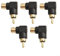 LVYXON Ángulo recto para conectores RCA, paquete de 5 adaptadores de audio RCA macho a hembra para espacios compactos
