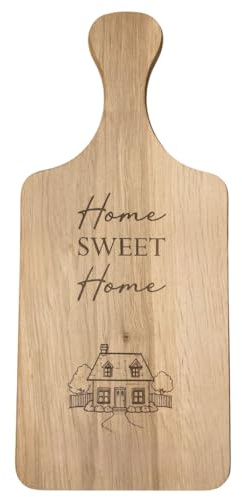Geschenk zum Einzug Haus & Wohnung – Schneidebrett aus Holz | Einweihungsgeschenk & Richtfestgeschenk | FSC Holzbrett Deko Küche (Home Sweet Home FBA)