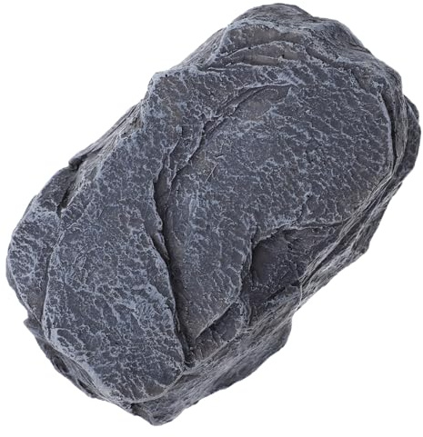 DECOMELODY Scatola Porta Chiavi Finta Pietra in Materiale Sintetico con Scomparto Nascosto per Esterni Decorazione Giardino e Nascondiglio Sicuro per Chiavi e Oggetti Preziosi