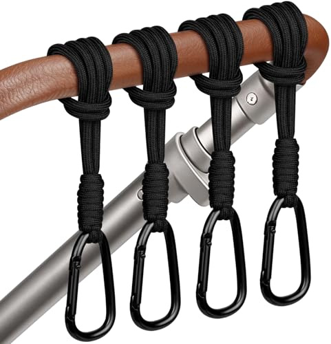 OSDUE Lot de 4 Crochet Poussette pour Attache Jouet Langer Faire Courses
