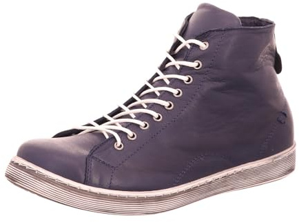 Andrea Conti 0341500 Schuhe Damen Boots Halbschuhe Sneaker High Top, Größe:41 EU, Farbe:Blau