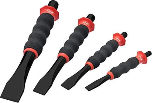 VIGOR Jeu de burins plats V6220/4