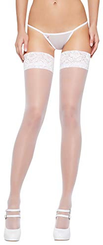 Sällsynta Lovely Leg raffinerade halterless dam strumpor, olika modeller, 8–40 DEN, made in EU