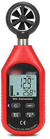 Tokyia Digital anemometro Misura anemometro ad Alta precisione del Vento Strumento anemometro Misura anemometro (Colori .Utensili industriali.