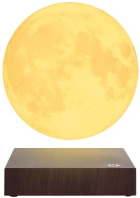 VGAzer Schwebende Mondlampe, magnetisch, schwebende Mondlampe, 16 Farben, 15 cm, drehendes 3D-Nachtlicht mit Raumdekoration, Mondlicht, Geburtstags- und Weihnachtsgeschenke für Kinder (16 Farben)