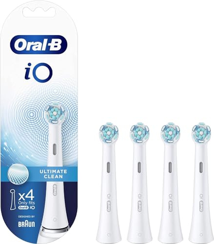 Oral-B iO Ultimate Clean Zebbürstenspitze, Packung mit 4 Stück