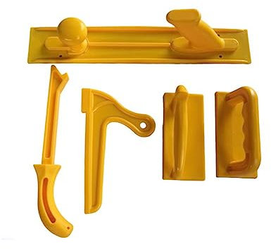 Allayu 5 Pieces/Set Universal Push Block Portable Router Jointer Table Saw Hand Guard Assorted Kit Woodworking Accessory, Yellow
