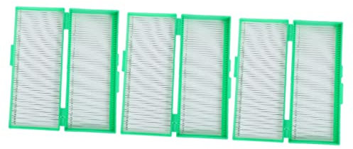 ULTECHNOVO 3stücke Mikroskop Objektträger Aufbewahrungsbox Aus Kapazität Robuster Halter Für Laborbedarf Glasklar Für Einfache Sichtbarkeit Ordnung Für Ihr Labor