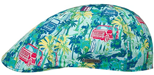Stetson Texas Cotton Vanlife Flatcap Bunte Schirmmütze Freizeit UV-Schutz Herren Frühjahr Sommer bunt L (58-59 cm)