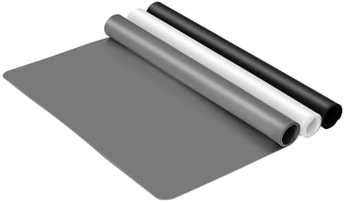 KitchenRaku 3PCS Silicone Mat for Resin Casting 40x30 cm, Non Stick Silicone Heat Resistant Craft Mat, Placemat for Table Worktops
