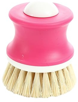 Mobestech Natural Palm Brush Dish Pot Wash Brush Coconut Husk Scourer Cleaning Random Color