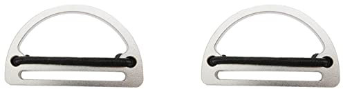 VENEKA 2X Tauchen Bleigurthalter Aus Edelstahl mit D Ring für Gurtband 50 mm Bleigurt Schwimmen Tauchen Surfen