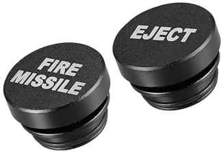 Partuto Cigarette Lighter Plug Cover Cigarette Lighter Socket Cap Black 2pcs Replacement