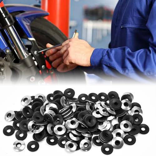 Zuxbolf 240 stück EPDM Dichtscheiben Edelstahl Dichtungsscheiben Unterlegscheiben Beilagscheiben Gummidichtungen M6.3 * 16 mit Gummi Wasserdicht Karosseriescheiben für Spenglerschrauben Industrie