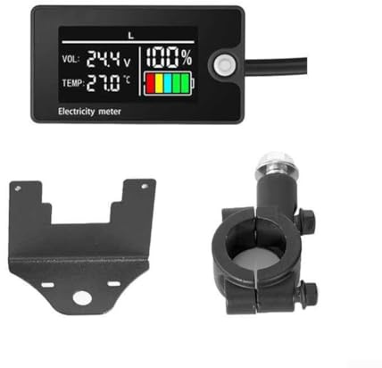 Digital Power Indicator, DC8-100V Battery Capacity Monitor With Interchangeable LCD Display For Ternary Lithium-ion Acid Batteries(C)