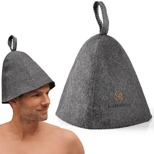 Liebenstein Saunahut aus Filz – Sauna Mütze für Damen & Herren | Schutz vor Hitze & Haarpflege | Traditionelles Sauna Zubehör, Wellness & Geschenkidee