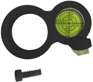 Baoblaze Piccola a bolla circolare, strumento di misurazione del livello del trapano, accessorio per trapano elettrico per mobili, Nero