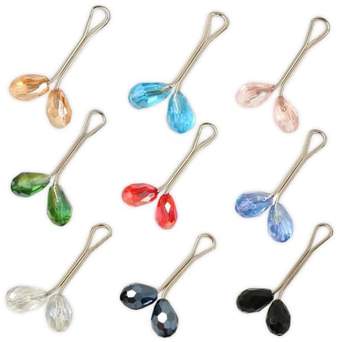 Beojonvy 9 Stück Hijab Pins, Scarf Safety Pins, Hijab Nadeln Clips, Sicherheitsnadeln, Schalnadeln, Dekorationsclip-Sicherheitsnadeln für Muslimische Kleider Damen